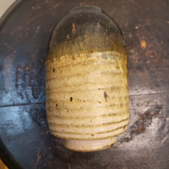 Mid Century Modern Wabisabi Signed Hand Thrown Ceramic Vase - Picture 5 of 13